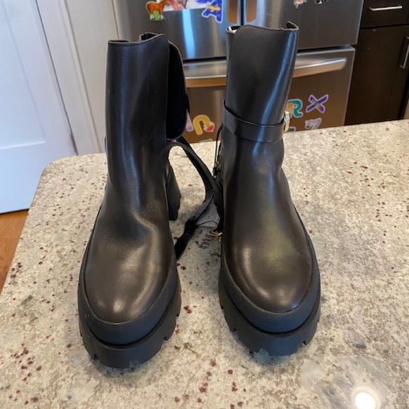 Zara Shoes - Zara Black Lug Boot